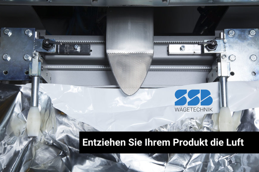 The sealing station STV 2200 from SSB Wägetechnik GmbH Sealing and evacuating station for bulk containers
